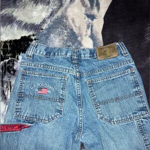 Vintage Y2K US Polo Assassin Jeans, Waist Size 14, Length is 35 inch